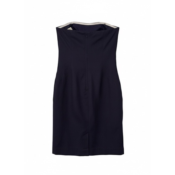 NWT! Lilly Pulitzer Vanna Dress Bright Navy Nautical Button Strapless Sz 6‎ - Picture 2 of 4